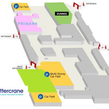 Buttercrane Shopping Centre stores plan