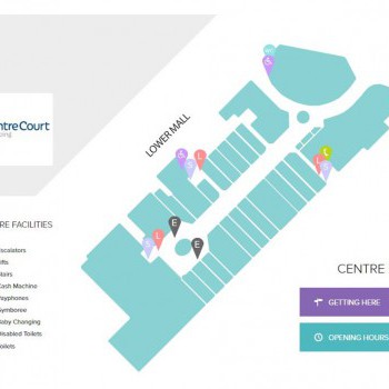 Centre Court Shopping stores plan