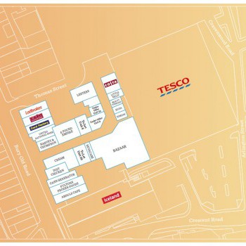 Cheetham Hill Shopping Centre stores plan