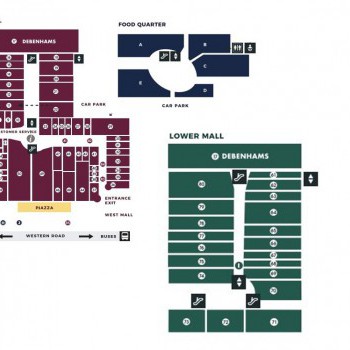 Churchill Square Shopping Centre stores plan