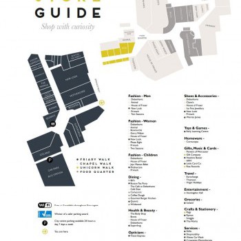 Crowngate Shopping Centre stores plan