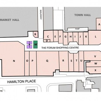 Forum Shopping Centre stores plan