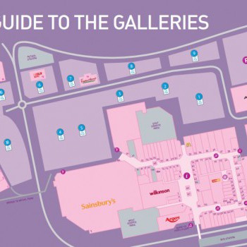 Galleries Shopping Centre stores plan
