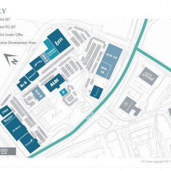 Hyndburn Retail Park (The Peel Centre) stores plan