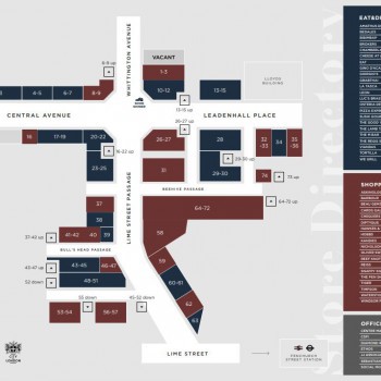 Leadenhall Market stores plan