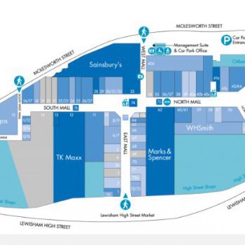 Lewisham Shopping Centre stores plan