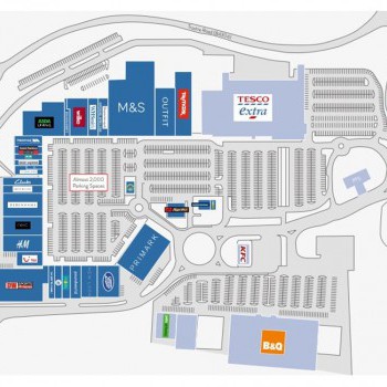 Parc Trostre Retail Park stores plan