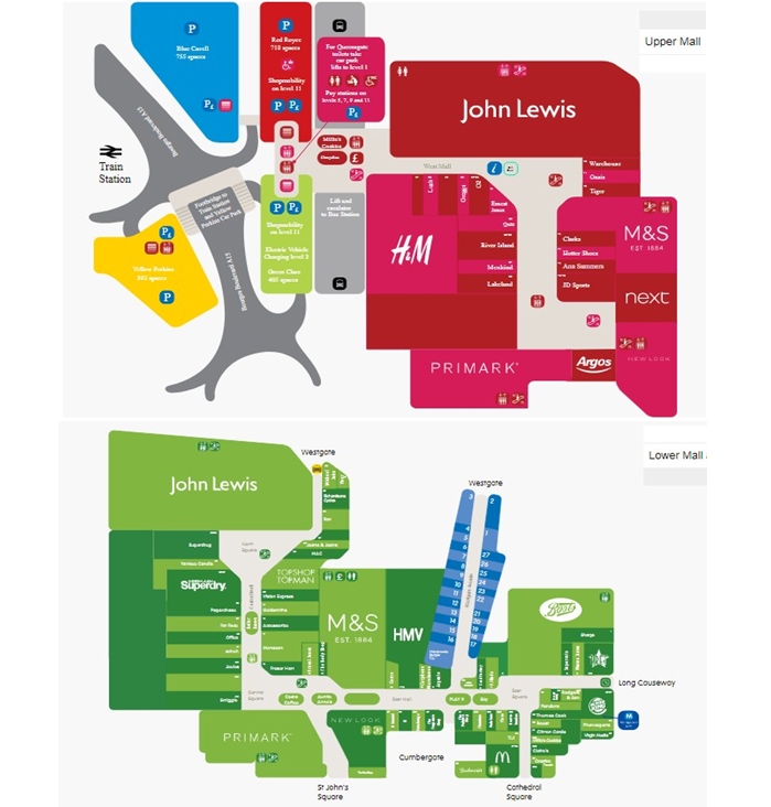 Elizabeth Shopping Centre Map