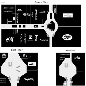 St George's Shopping Centre Harrow stores plan