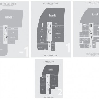 The Bentall Centre stores plan