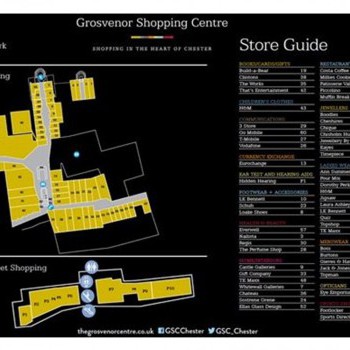 The Grosvenor Shopping Centre stores plan