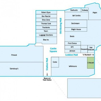 The Malls Shopping Centre stores plan
