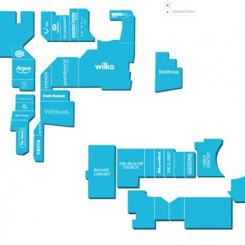 The Meridian Shopping Centre stores plan