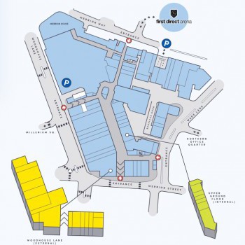 The Merrion Centre stores plan