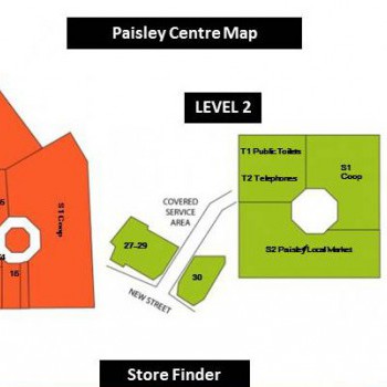 The Paisley Shopping Centre stores plan