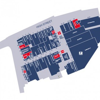 The Pavilions Shopping Centre stores plan