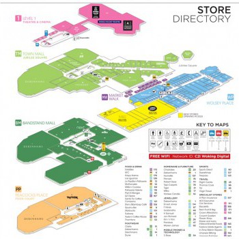The Peacocks Centre stores plan