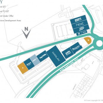The Peel Centre Yeovil stores plan