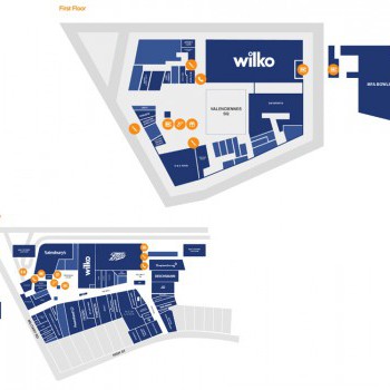 The Pentagon Shopping Centre stores plan