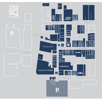 The Square Camberley stores plan