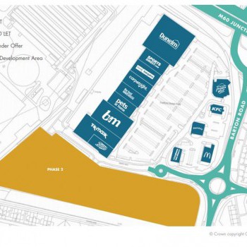 Trafford Retail Park stores plan