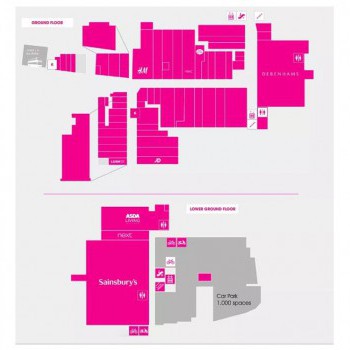 Trinity Walk Shopping Centre stores plan