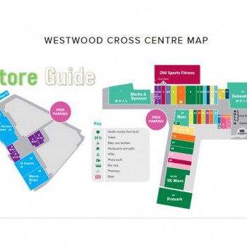 Westwood Cross Shopping Centre stores plan